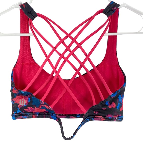 lululemon athletica Other - Lululemon Free To Be Bra *Wild Size 4 Small Dandy Digie Multi Boom Juice Strappy